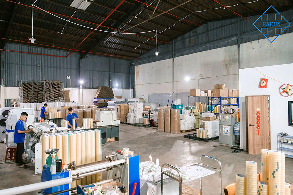 xưởng sản xuất băng keo đà nẵng haeun vina